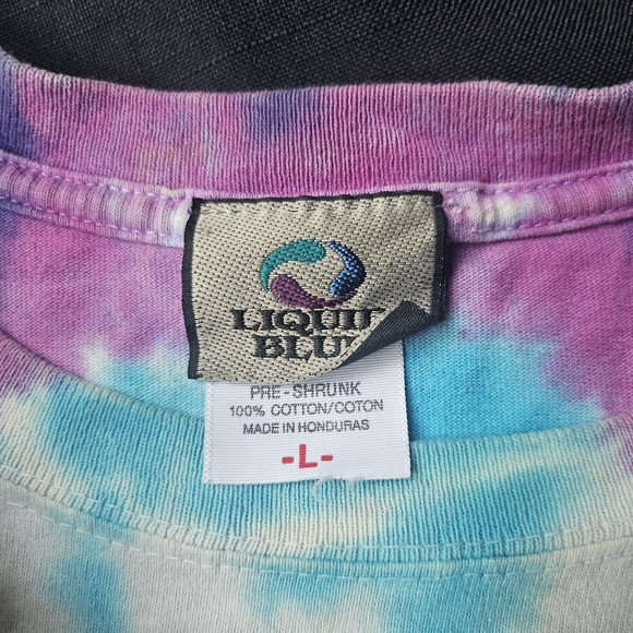Vintage 90’s Grateful Dead Liquid Blue Band Tee Shirt Large.  Rare. Great Shape - Picture 3 of 12